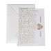 White Greeting Card Wholesale Wedding Invitation Card Heart-shaped
